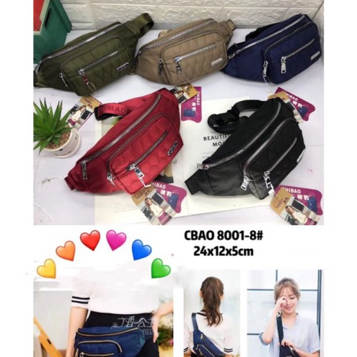 Termurah Tas Pinggang Chibao Selempang Waist Bag ChiBao Wanita Bordir 81 Ori import