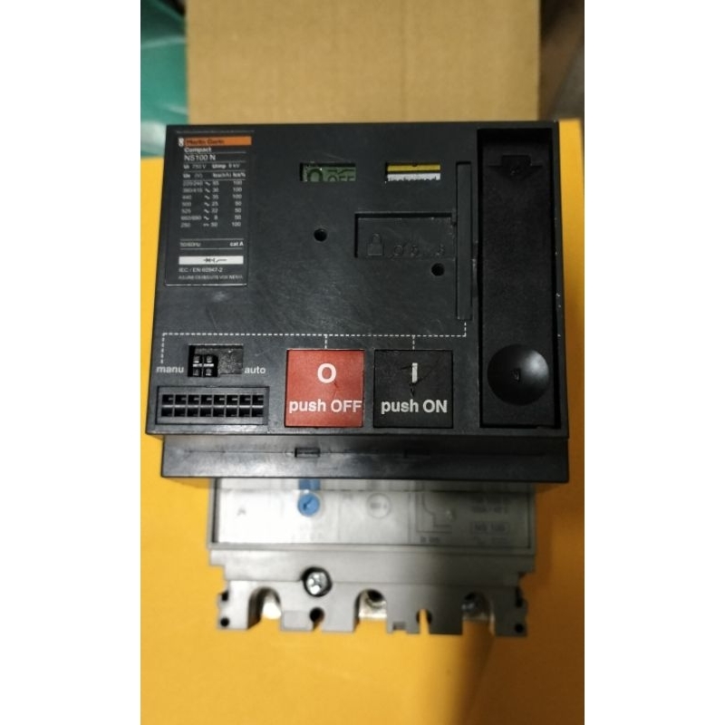 MCCB NS100N 3P 100A Motorised Merlin Gerin