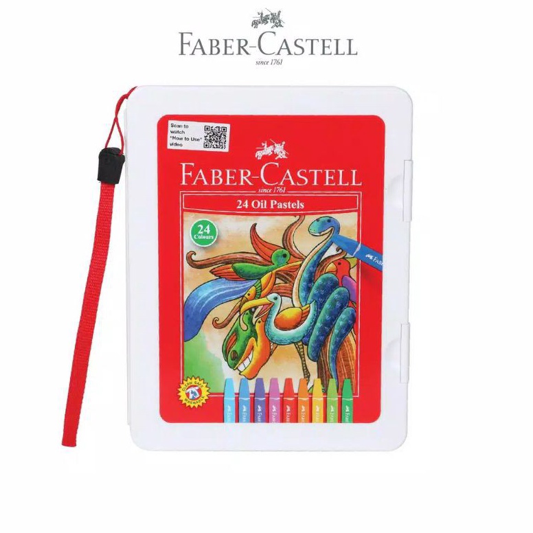 

KODE P2U8 Original Crayon Faber Castell Hexagonal oil pastel 24 warna plastig bag