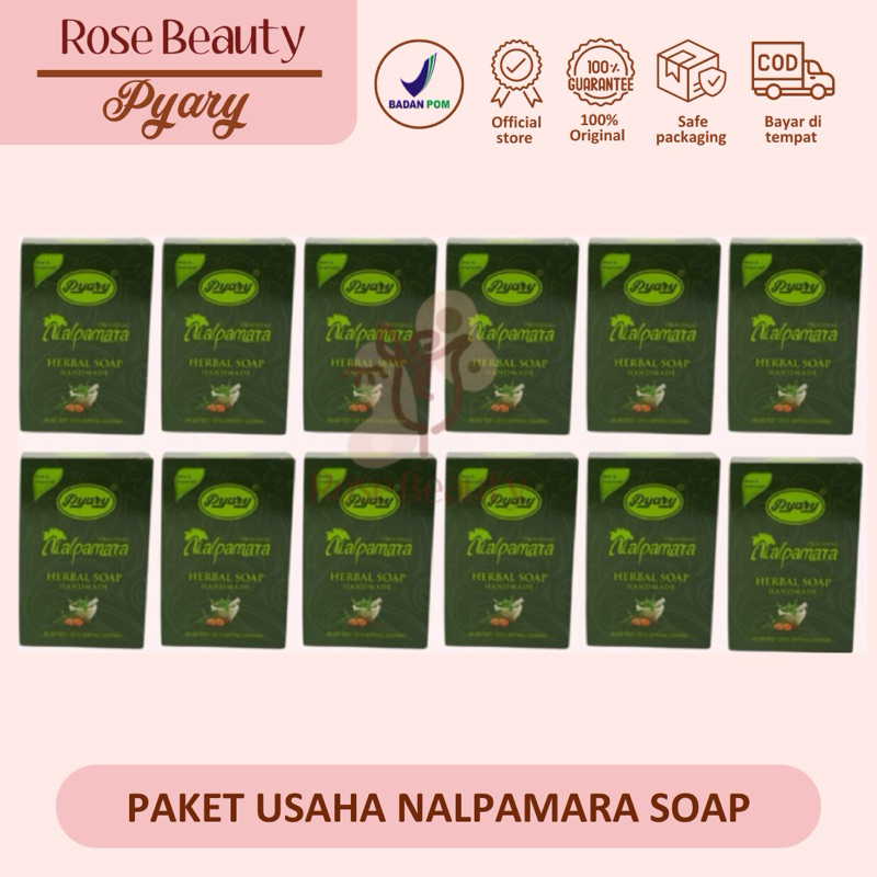 PAKET USAHA NALPAMARA HERBAL SOAP SABUN PEMUTIH BADAN DAN WAJAH