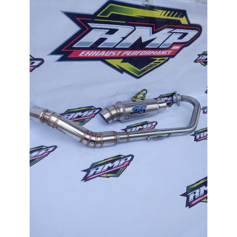 Knalpot racing dos mufler suara bas gahar pemakean all sport fu, sonic, vixion, cbr dll