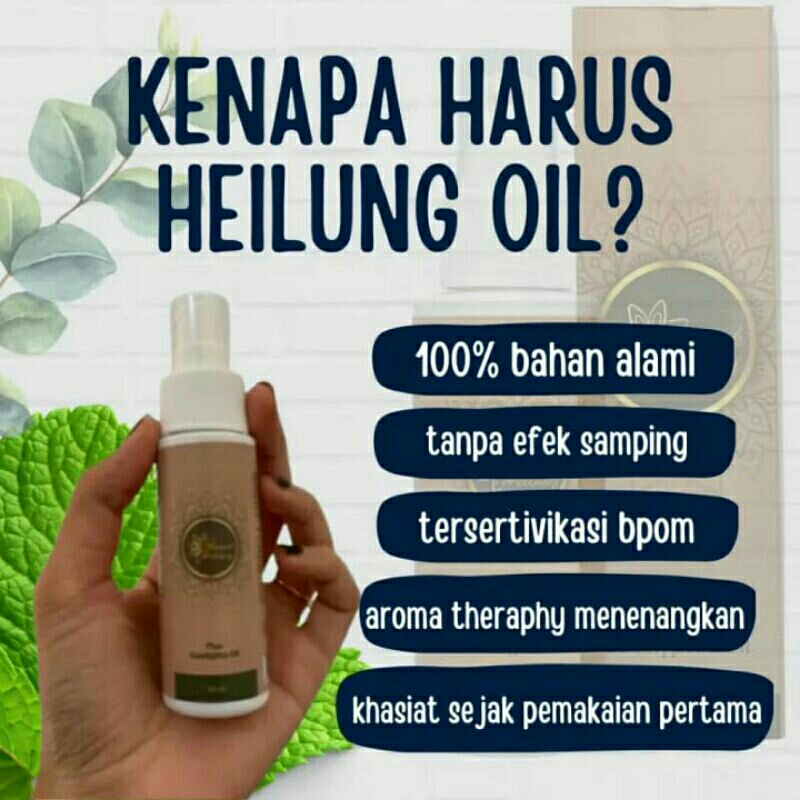 NEw Minyak Heilung Oil Asli - Minyak Balur Herbal Atasi Maag dan Asam Lambung Tanpa Obat