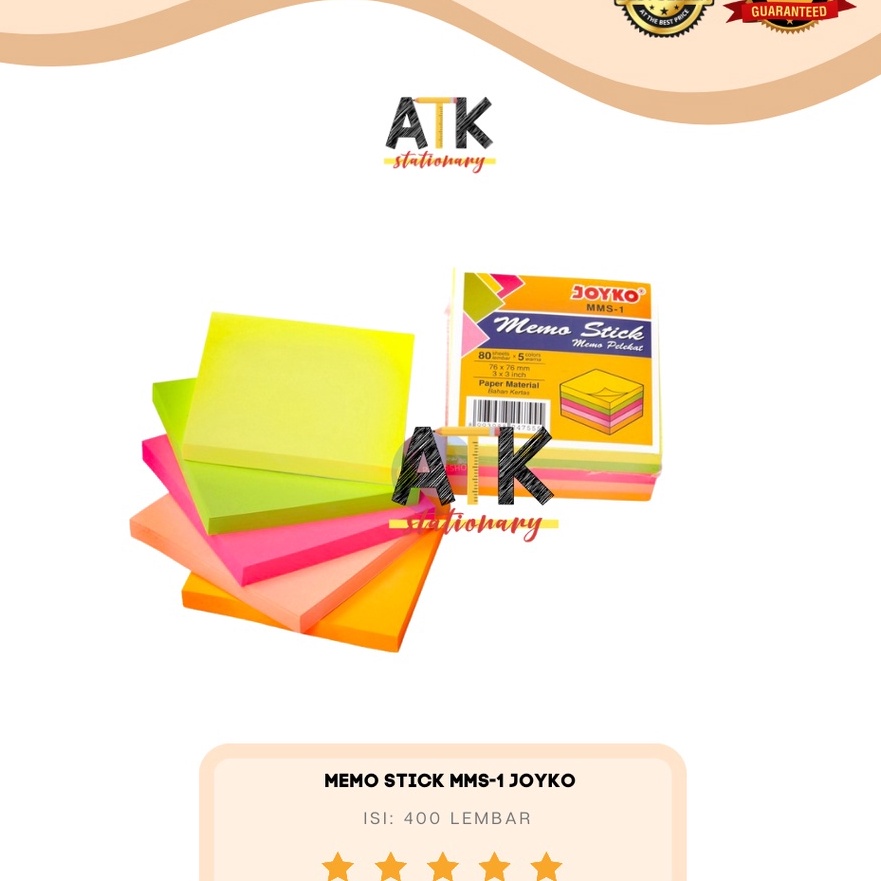 

KI3 Memo Stick MMS1 Sticky Note Kes Memo Memo Tempel Joyko atk
