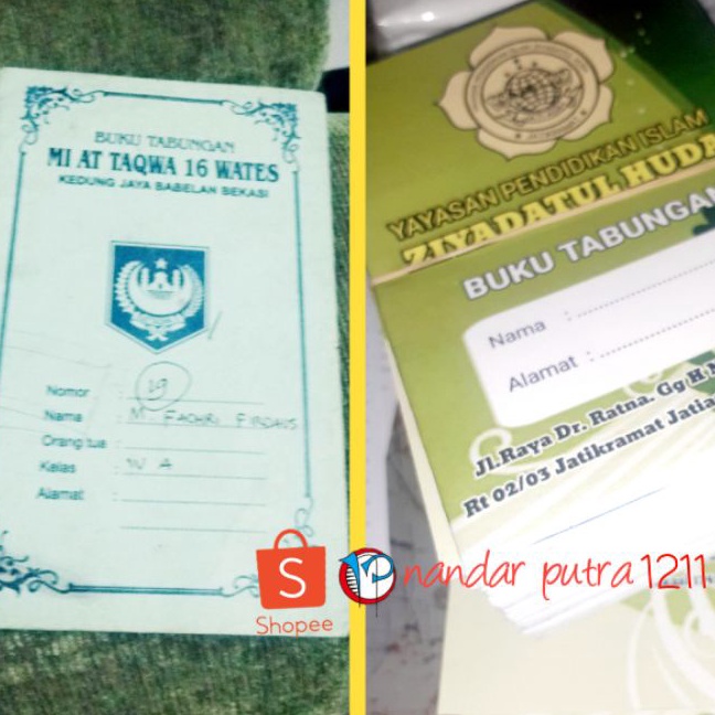 

FG2 1 Buku Buku Tabungan Custom Kafer