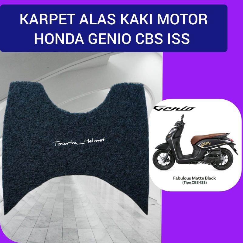 Karpet Alas Kaki Sepeda Motor Honda Genio CBS ISS Universal Serabut Bihun