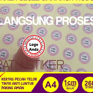 

Top Cetak Express Stiker segel Garansi Cutting Bulat Kes Pecah Telor