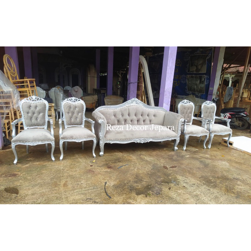 kursi pelaminan jati / kursi manten ukir / kursi pelaminan minimalis / kursi manten kerang / sofa pe