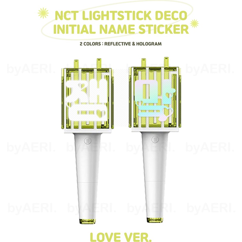 

Terbatas N C T LHTSTICK DECO STICKER LOVE ver REFLECTIVE HOLOGRAM TIAL NAME sticker 127 dream neobong nama sial reflektif