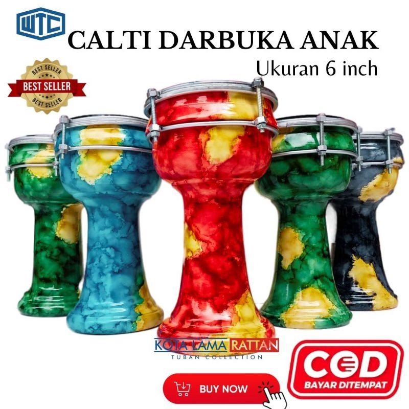 Termurah Calti Dumbuk Pinggang Darbuka Anak Kecil Mika 6 Inch Best Kualitas