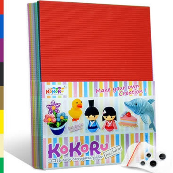 

Mega Corrugated Paper Kes Bergelombang KOKORU HACHIRO ukuran A4