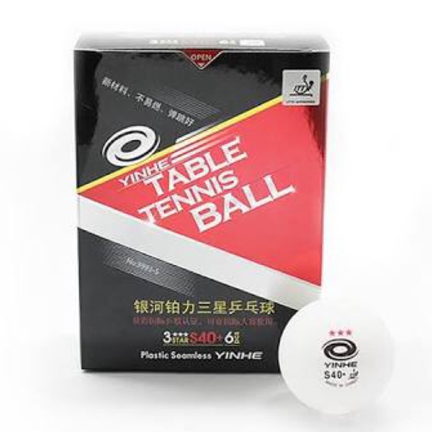 Terbagus Bola Tenis Meja Pingpong Yinhe 3 Star 4 Tanpa Sambungan Resmi ITTF
