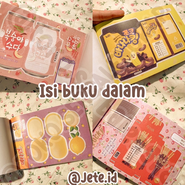 

Bonus jeteid BUKU ORAMI SNACK KOREA VIRAL POCKY buku papercraft japan korean jepang mainan anak kecil gunting menggunting