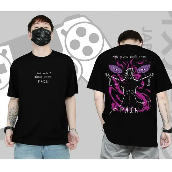 tshirt pria wanita kaos distro motif animasi jepang kekinian dan terbaru baju couple pasangan