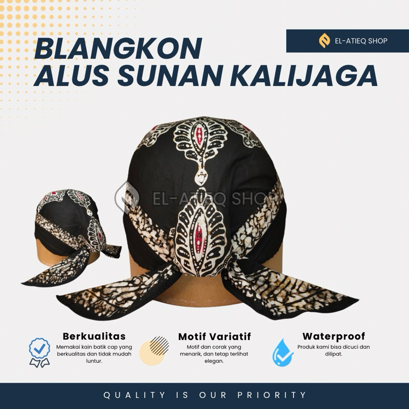 Blangkon Alusan Sunan Kalijaga Cuci Lipat