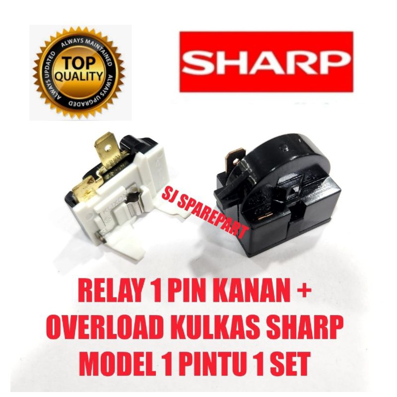 RELAY PTC OVERLOAD KULKAS SHARP 1 PINTU / OVERLOAD KULKAS SHARP