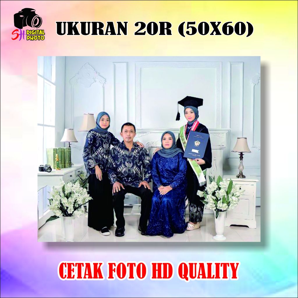 CETAK FOTO JUMBO 20R 50X60 HD QUALITY