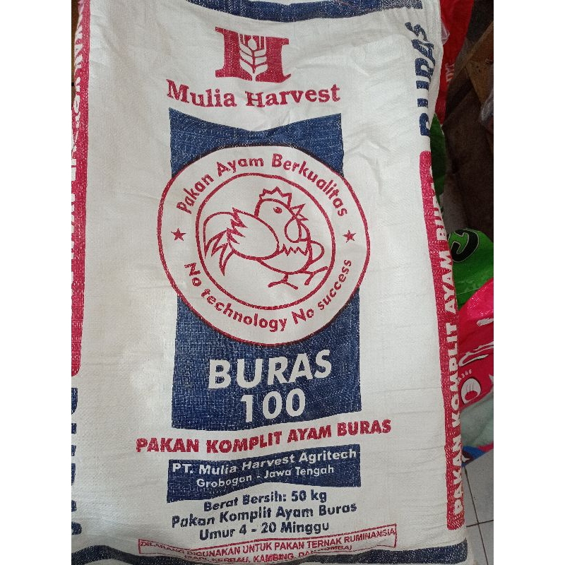 PAKAN AYAM BROILER TERMURAH BURAS 100 // (PAKAN 3HARI SEBELUM PANEN)
