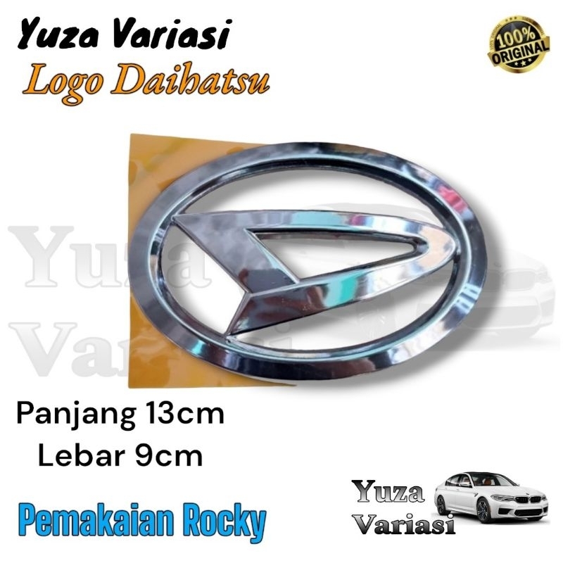 Logo Emblem Rocky Belakang Bagasi Original Daihatsu // Emblem Logo Rocky Belakang Bagasi Original Da