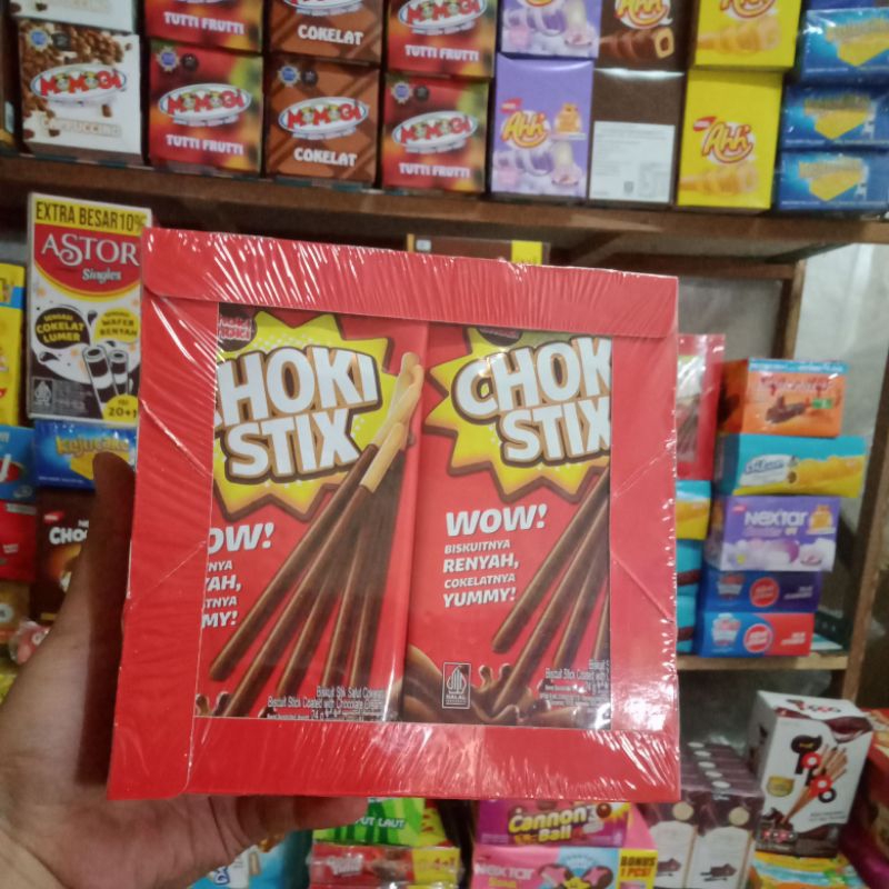 

Choki stik biskuit stik salut coklat 1box