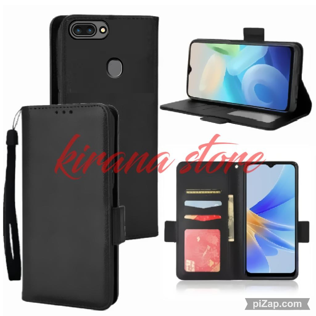 Case Dompet Hp Oppo A5s  A12  A7 A11K F9 Flip Case Flip Dompet Casing HP Flip Wallet Leather Cover