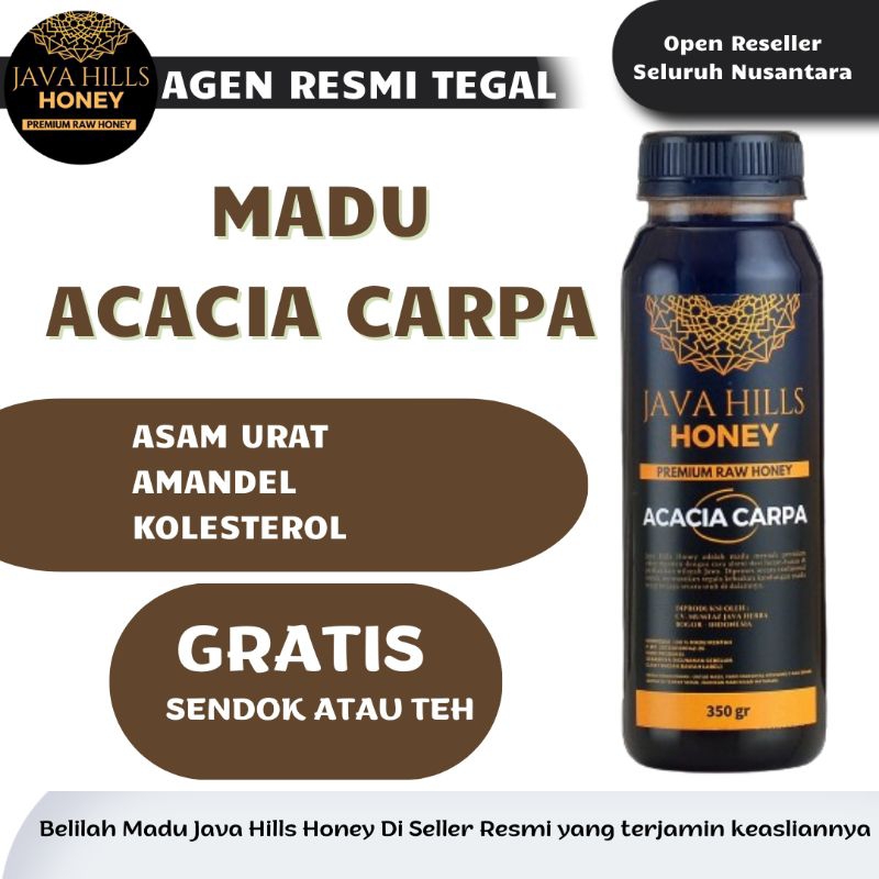 

Java Hills Honey Madu Murni Acacia Carpa Kolesterol Asam Urat Diabetes Luka Sesak Nafas Penyakit Kronis Premium Original Javahills 330gr Asli 100% Raw