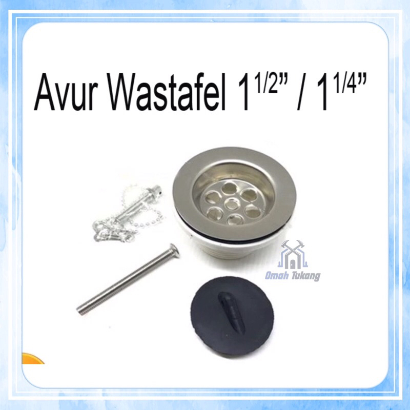 Avur Afur Saringan Wastafel 1 1/2” atau 1 1/4” / Saringan Cuci Tangan