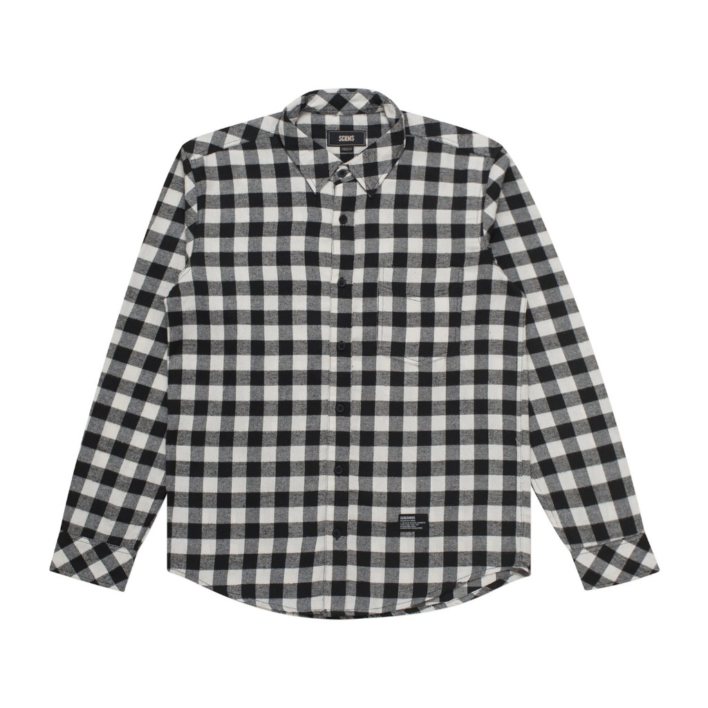 Screamous Flannel - SHIRT BEN BLACK-CREAM
