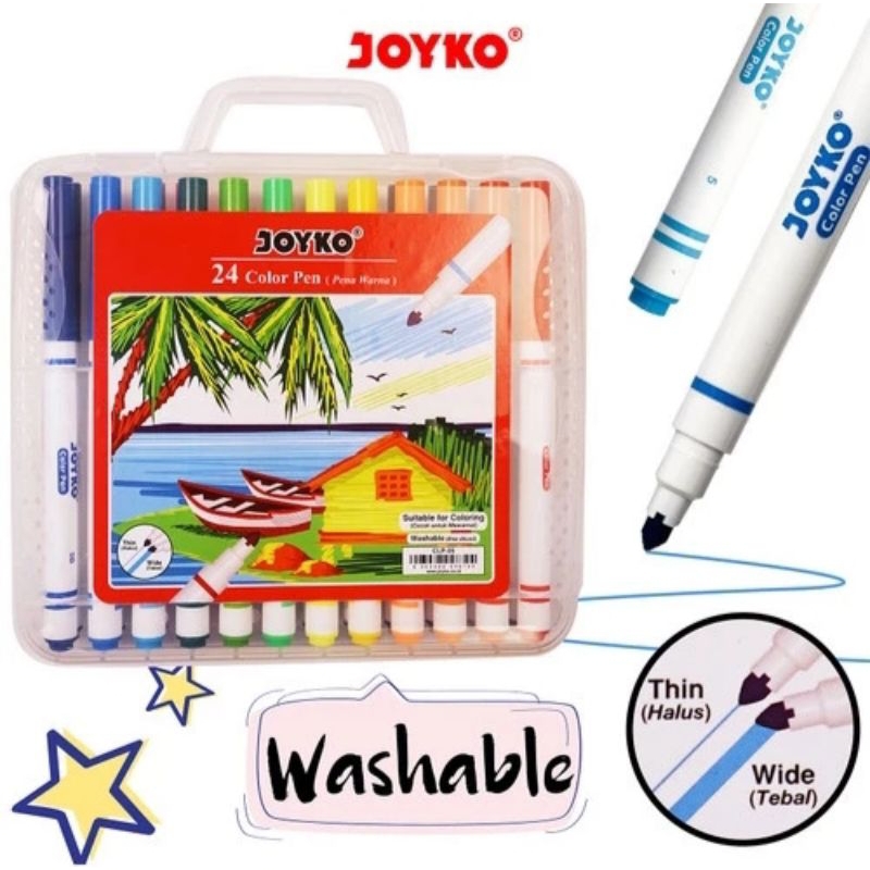 

Joyko Color Pen (24-warna) CLP -05 ( PER SET )