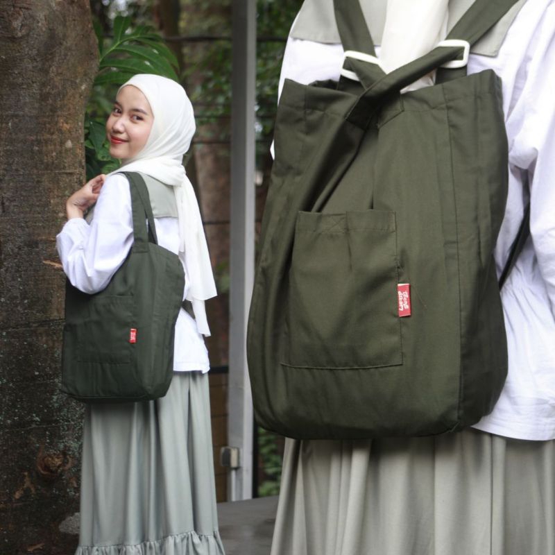 Totebag 2in1 - Adya Totepack (Totebag + Backpack)