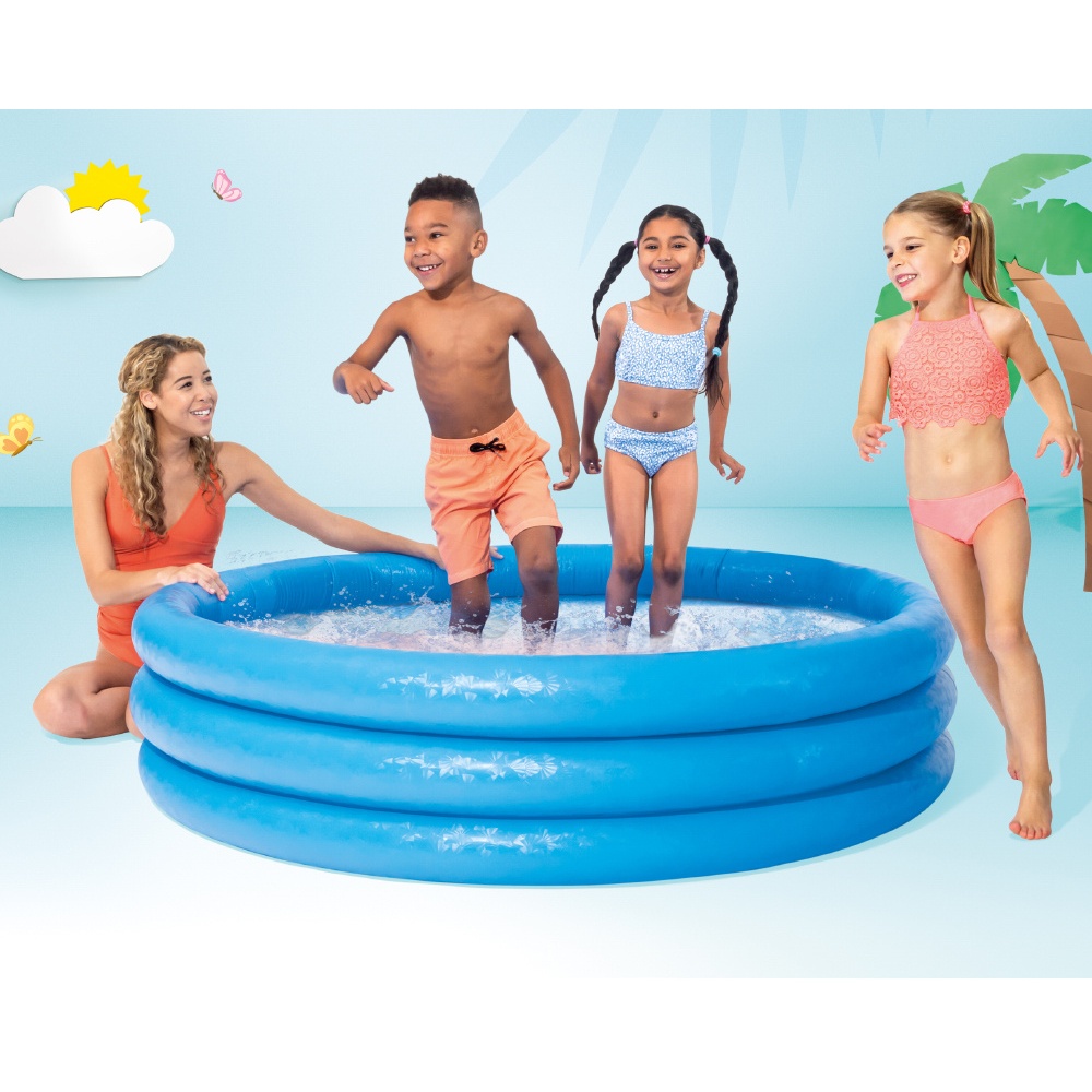 KOLAM intex 58446 - Kolam Renang anak biru - kolam mandi bola - kolam anak bulat - kolam jumbo