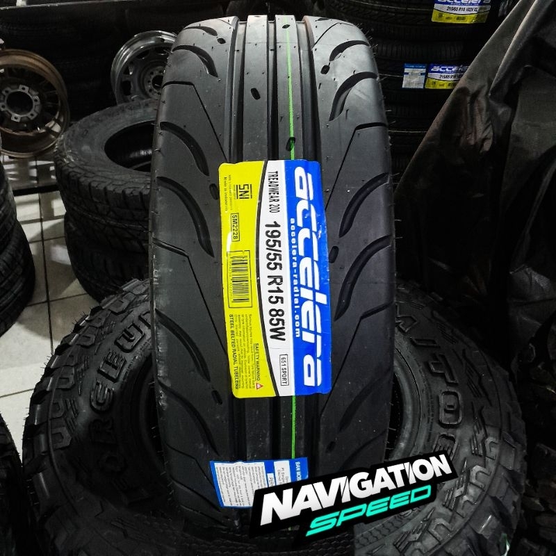 Ban Semi Slick R15 195/55 Merek ACCELERA 651SPORT 195/55 R15