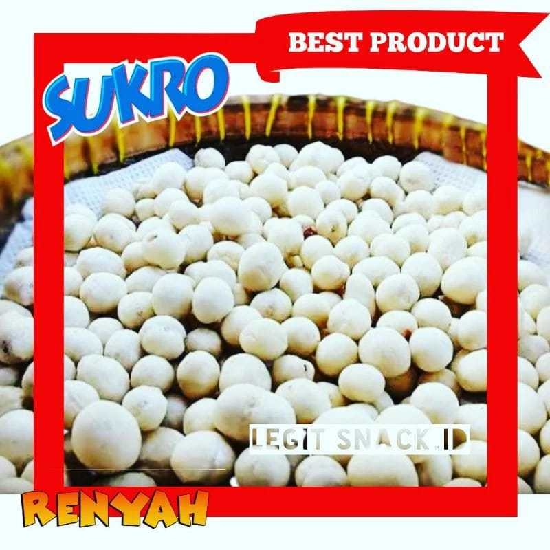 

RB Kacang Sukro 500 Gr / Pilus Putih / Toping Baso Aci Cuanki / Topping Bakso Makanan Kuah