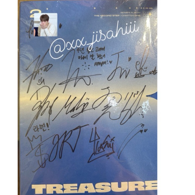SIGNED ALBUM TREASURE [OFFICIAL] OT 12 chapter 1 blue