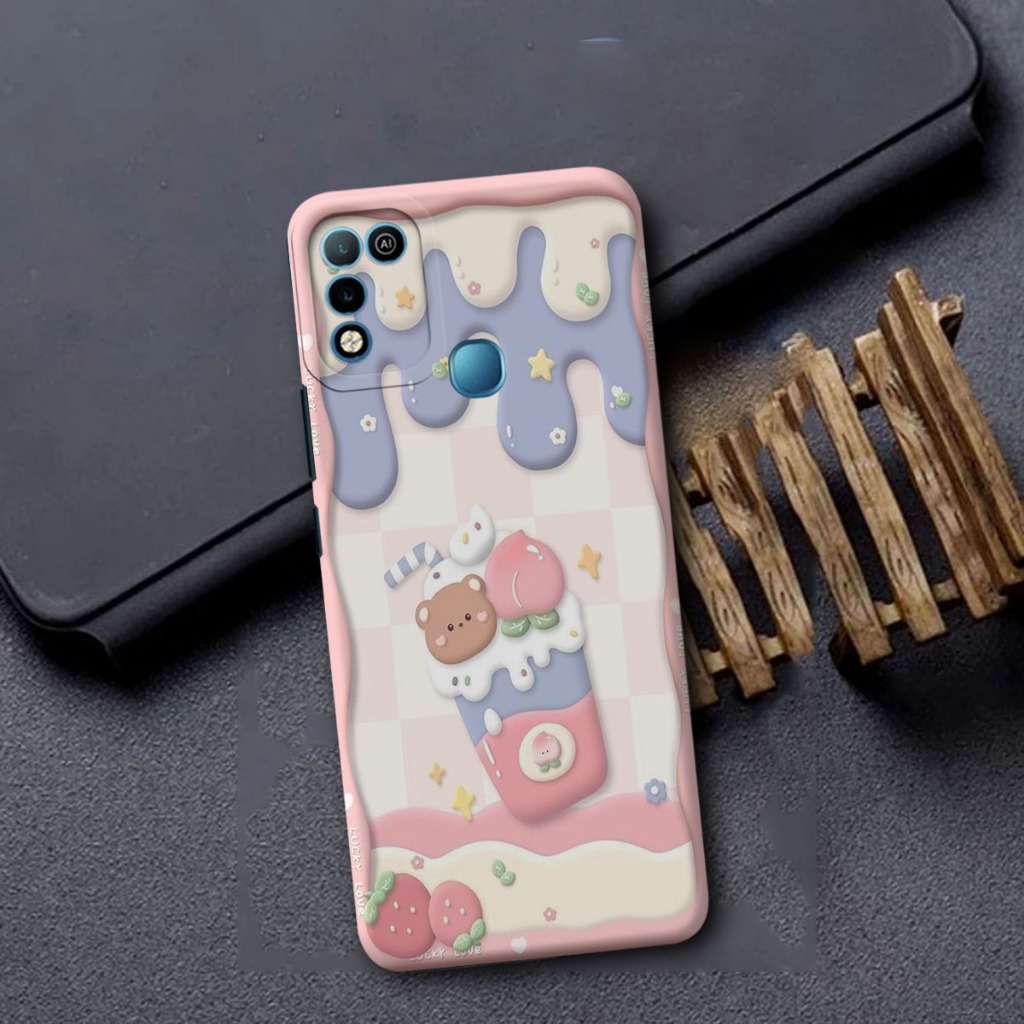 Case Infinix Hot 10 Play - Infinix Hot 11 Play Pelindung Belakang Handphone Softcase Macaron Pro Kam