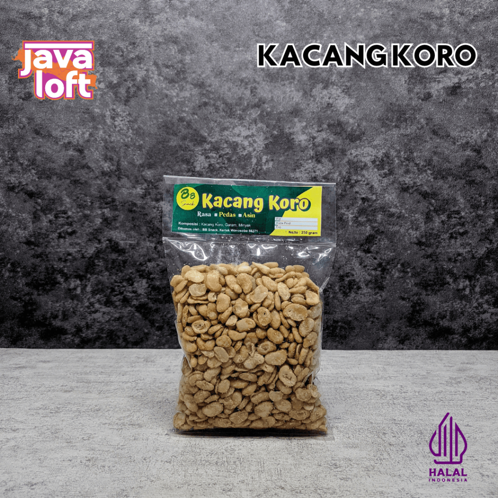 

Kacang Koro BB Snack Cemilan Kacang - Kacangan Khas Wonosobo Enak Gurih Asin