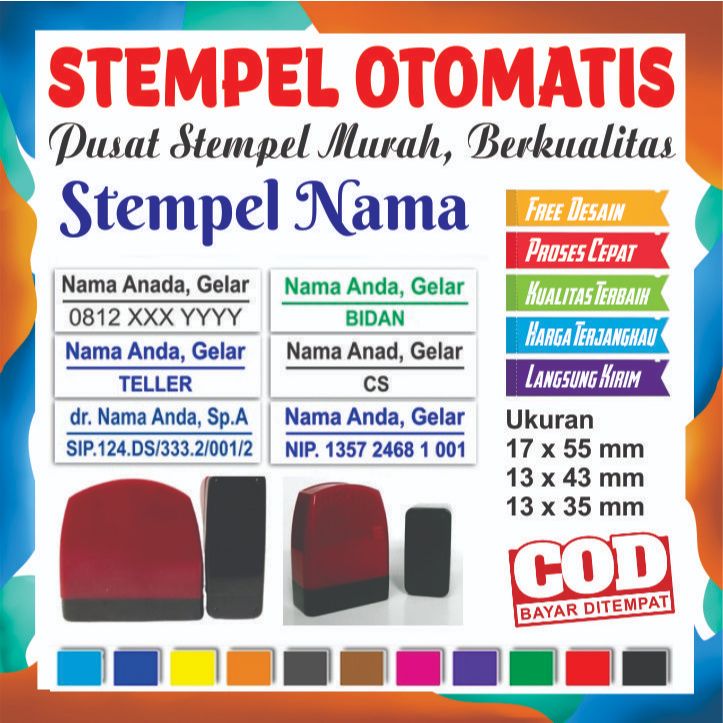 

STEMPEL NAMA / STEMPEL DOKTER / BIDAN / PERAWAT