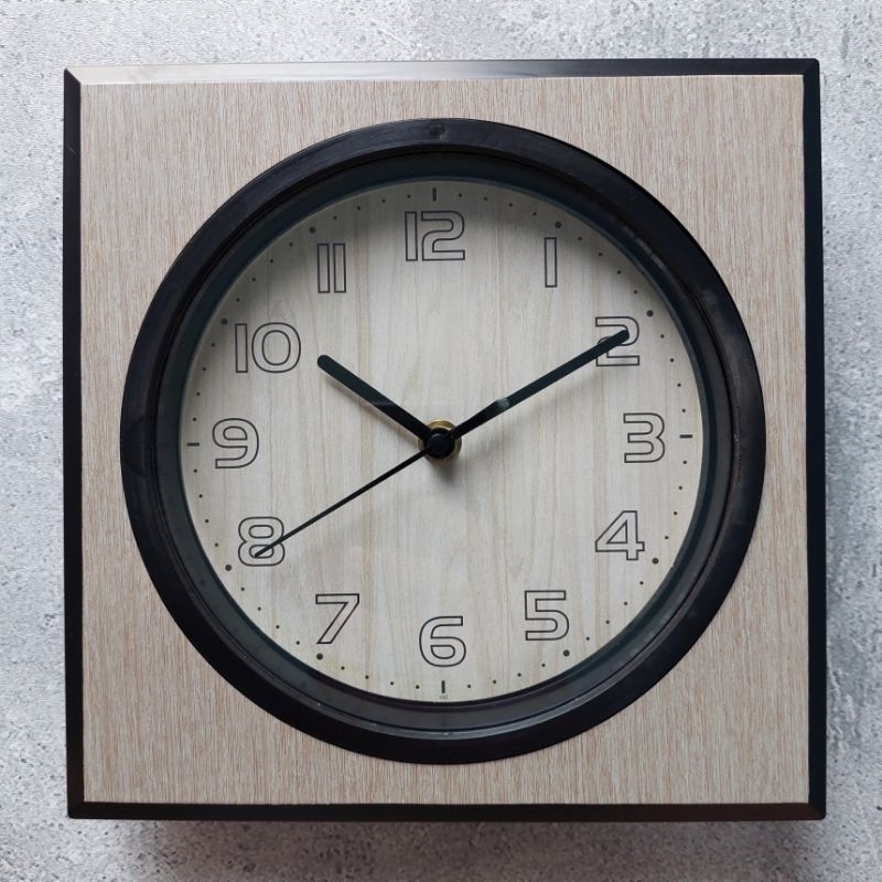 Jam Dinding kotak Jam Dinding Esa jam dinding wood Minimalis Murah