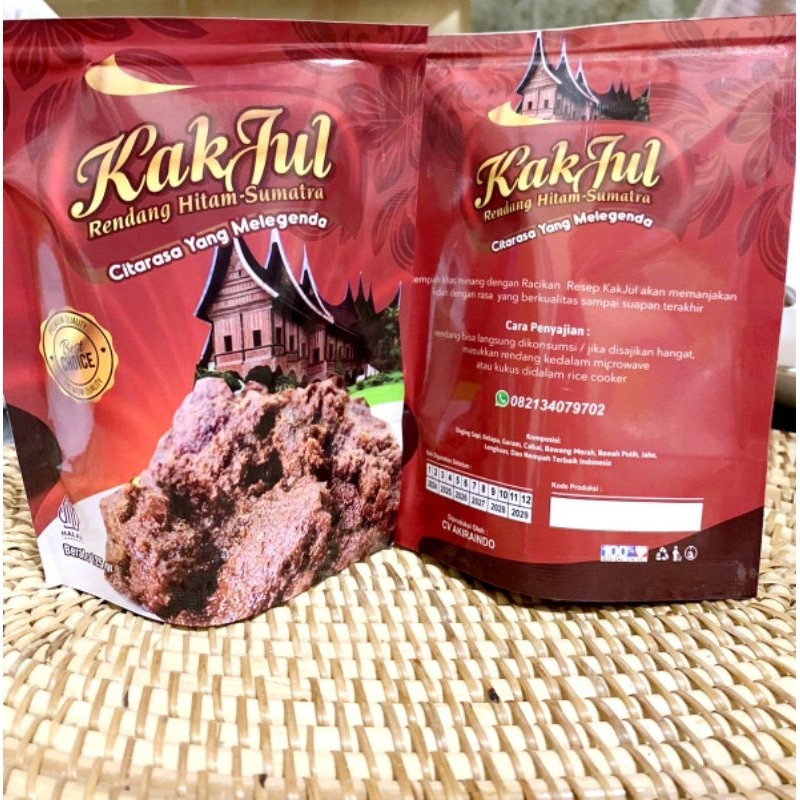 

Rendang Hitam Sumatra, 125gr -135gr 3potong lebih murah dan lebih banyak