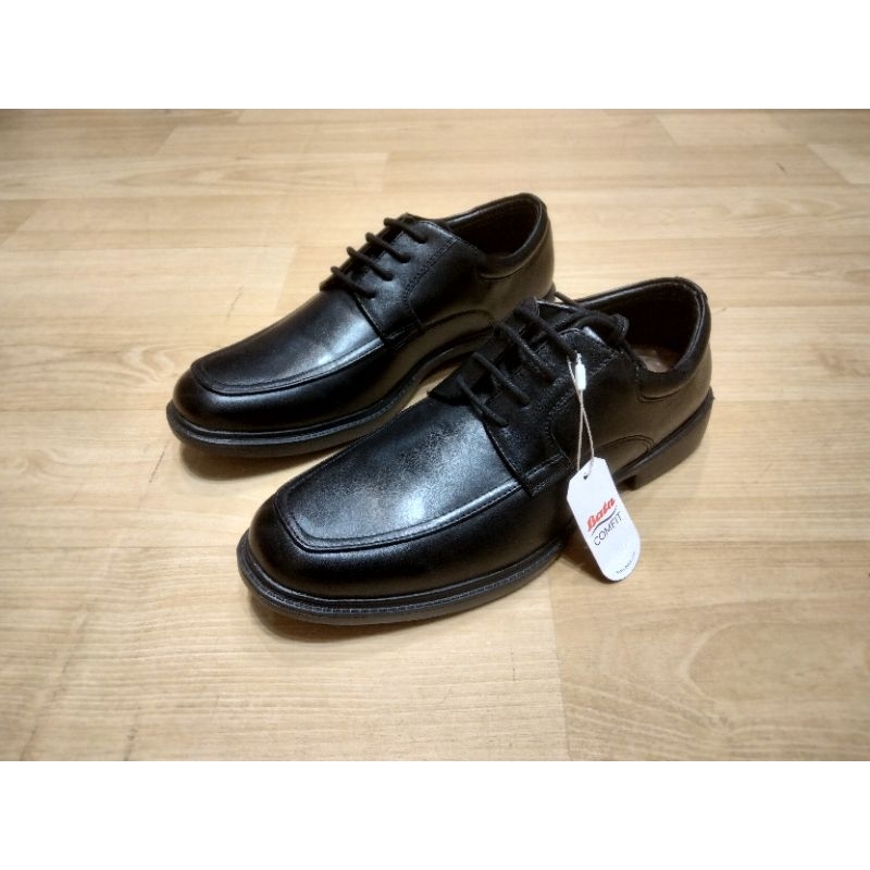 Sepatu Pantofel Pria Bata Original Terbaru Bahan Sintetis Sepatu Kantor Bertali Warna Hitam