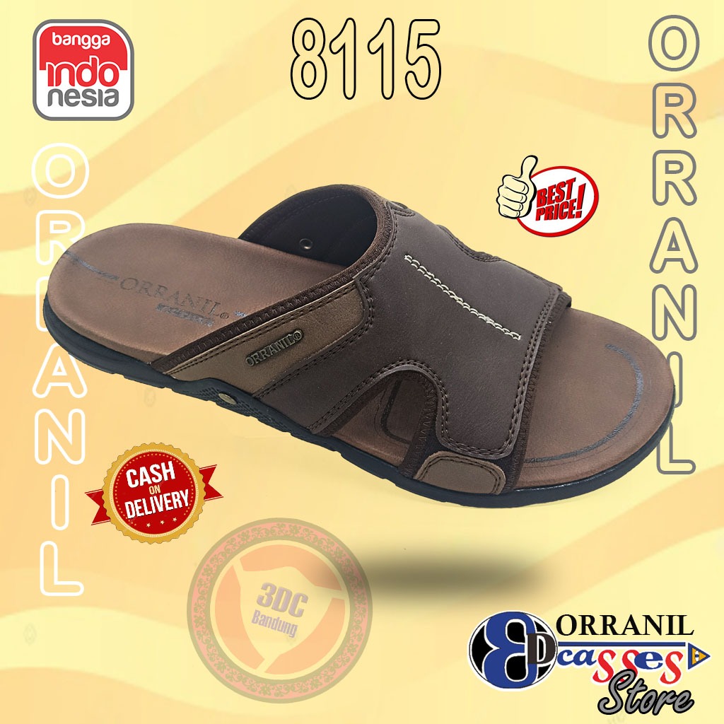 ORRANIL 8115 -- Sandal Kulit Casual Pria Dewasa Orranil Original