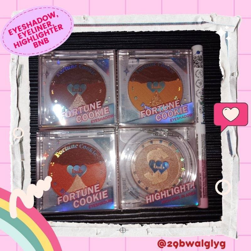 [SEALED] eyeshadow & highlighter barenbliss bnb make up