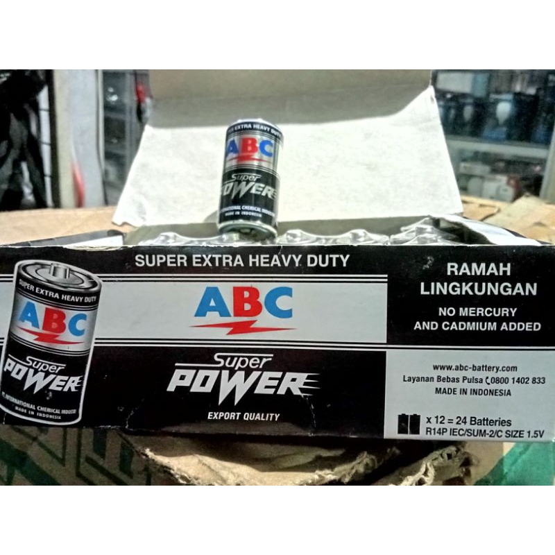 Batu Baterai ABC Type C / Tanggung / R14P