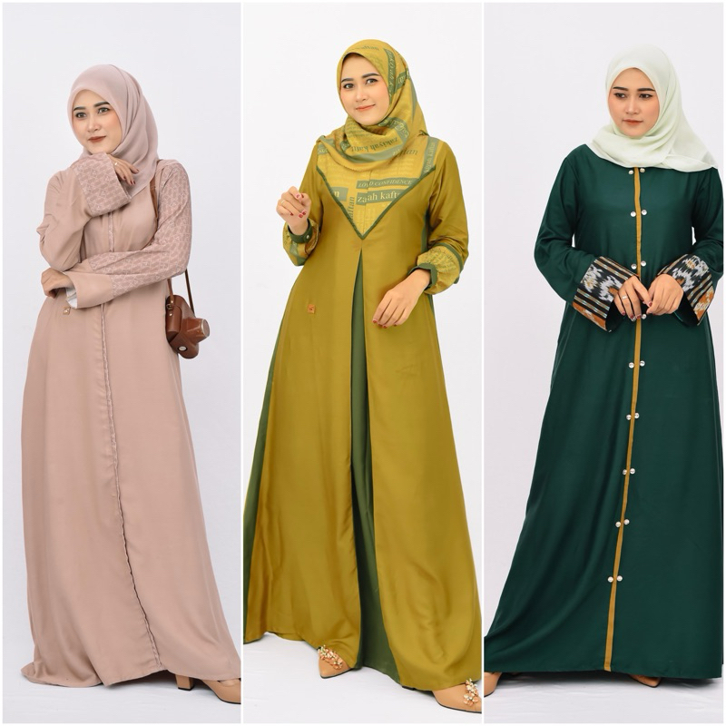 ZAKIYAH KAFTAN//GAMIS LOUNCHINGAN TERBARU JULI