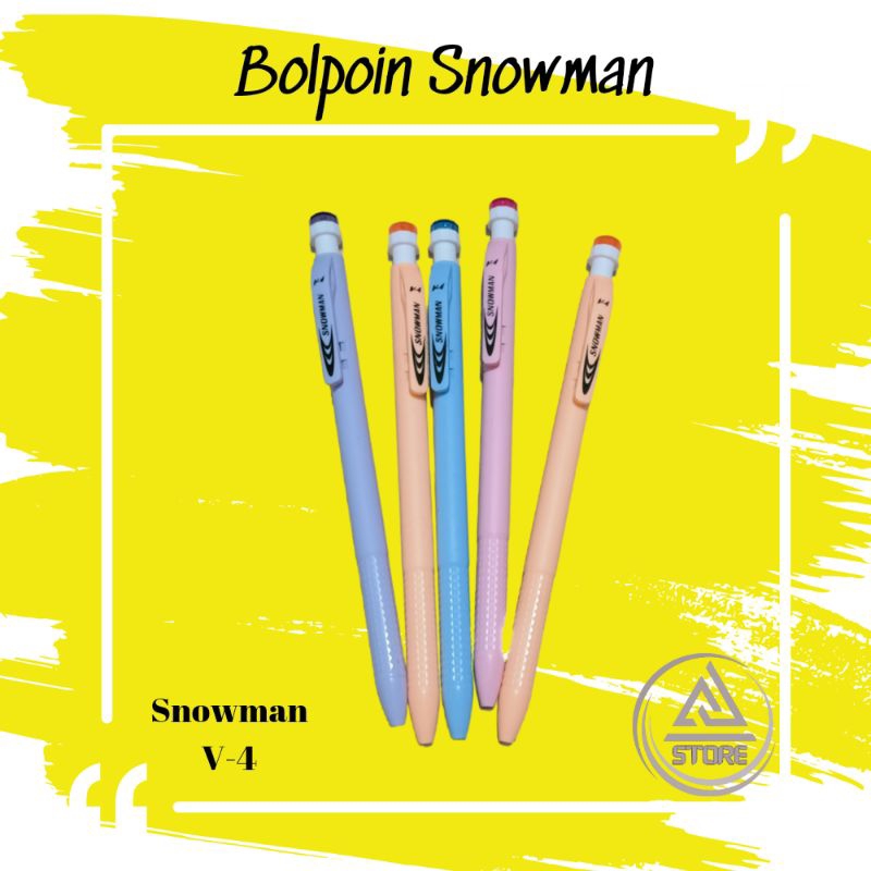 BOLPOIN SNOWMAN V-4|PULPEN SNOWMAN V-4