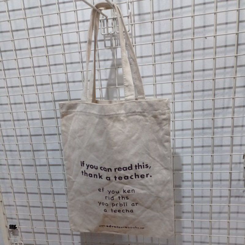 adventure book tote bag-preloved -32x39cm
