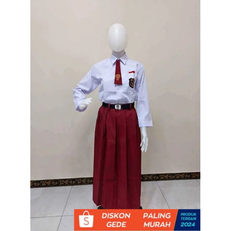 seragam sekolah sd mi / seragam sekolah putih  lengan panjang/ seragam sekolah murah