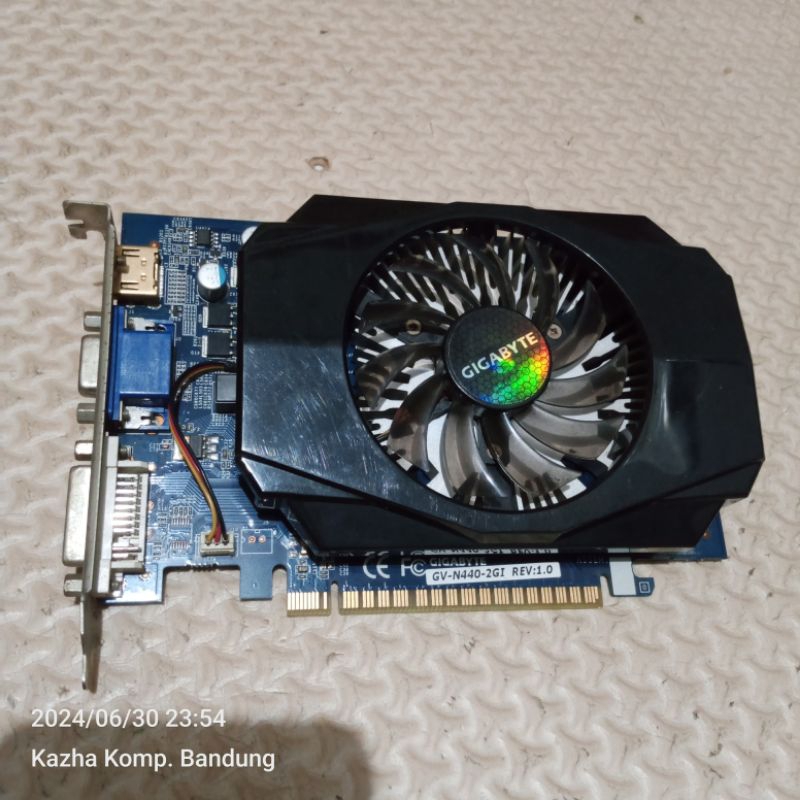 VGA Gigabyte GT 440 2gb 128bit Ddr3 bekas upgrade