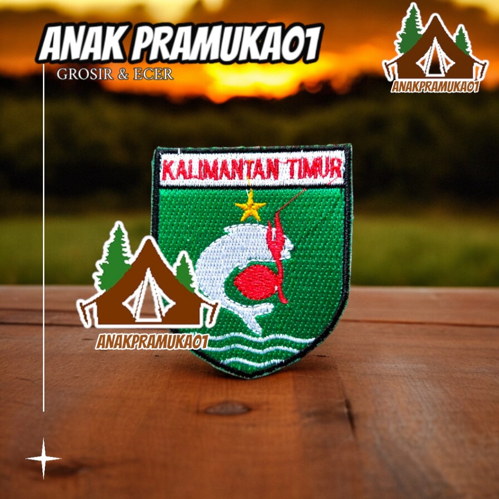 Badge kwarda kalimantan timur bordir