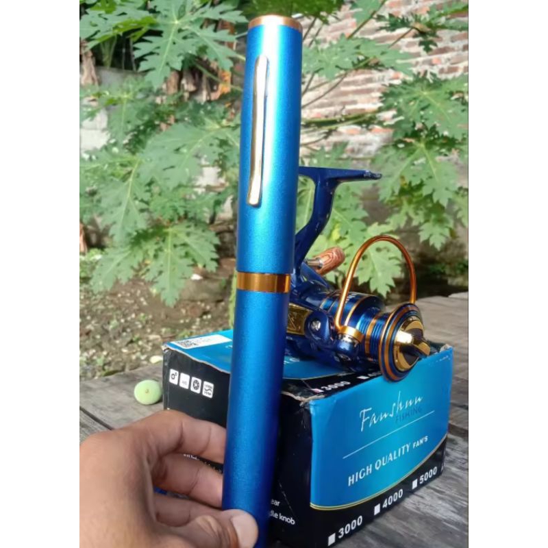 Joran Pena Murah Pancing Pulpen 1.5 m  Lipat Tegek Pulpen Telescopic Pen Rod Joran Antena Lipat Jora