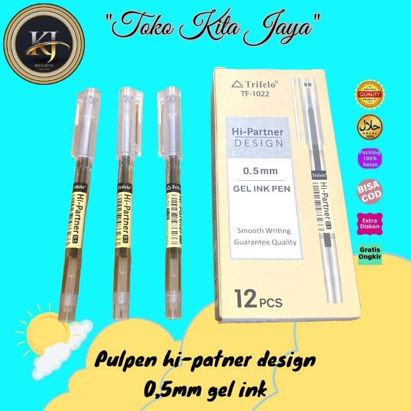 

Pulpen gel ink 0,5mm HI-Patner design
